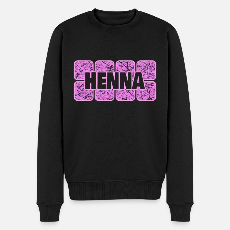 Femme Henné - Pull Premium bio Homme - noir