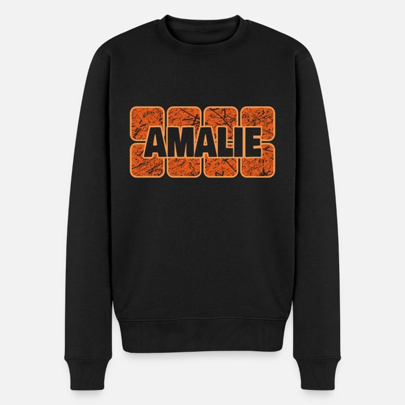 Geschenk für Amalie - Männer Premium Bio Pullover - Schwarz