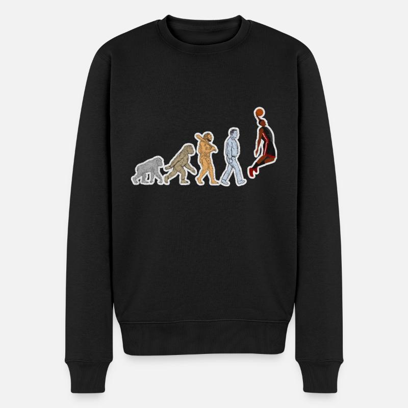 Evolution Basketball Player Grunge - Men's Premium Organic Jumper - black