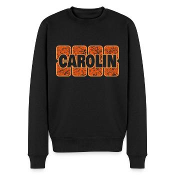 Vorname Carolin - Männer Premium Bio Pullover - Schwarz - Vorne - Nico (187cm)