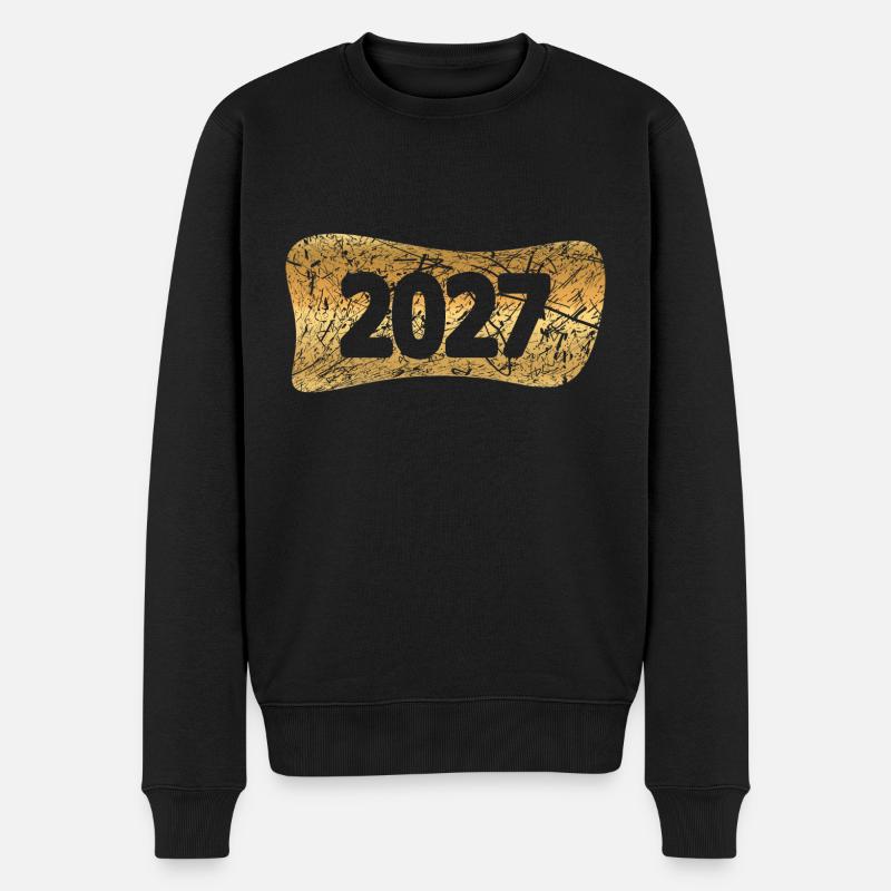 2027 - Männer Premium Bio Pullover - Schwarz