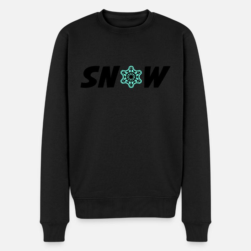 Snow Frost - Männer Premium Bio Pullover - Schwarz