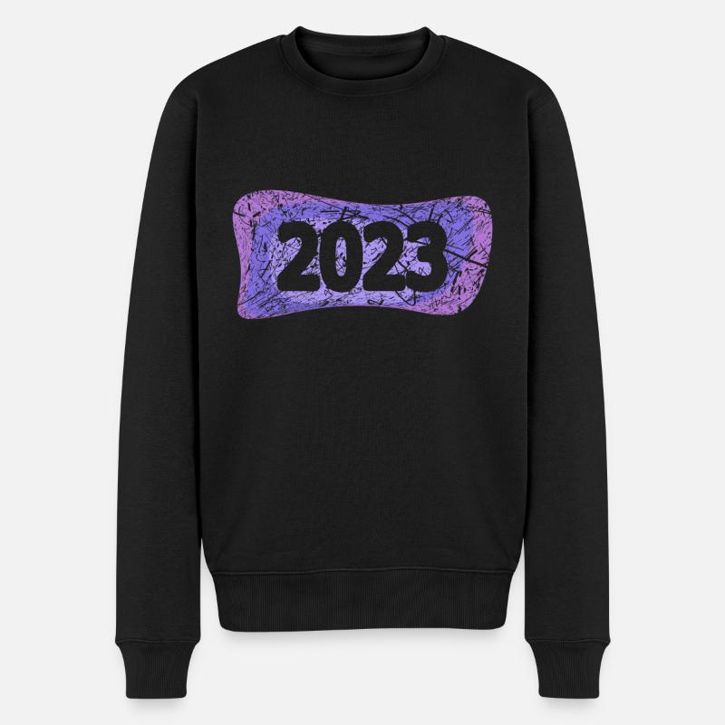 2023 - Männer Premium Bio Pullover - Schwarz