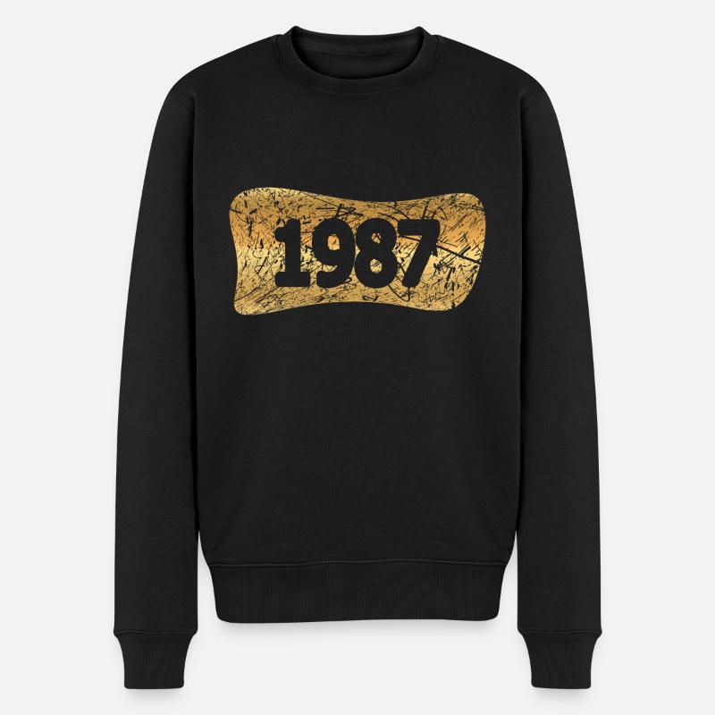 Lingots d’or 1987 - Pull Premium bio Homme - noir