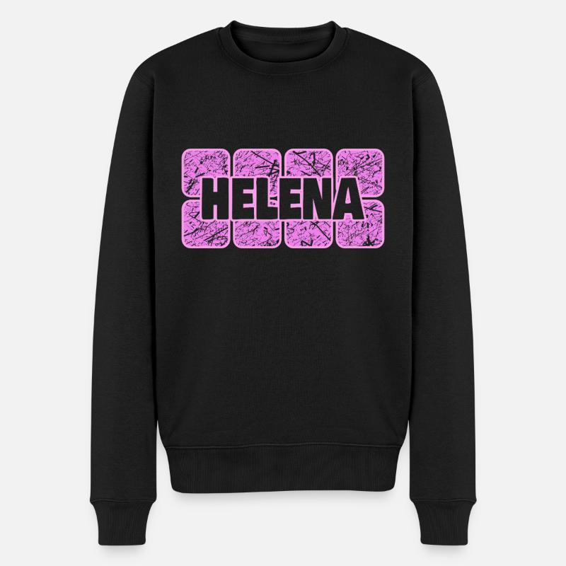 Helena als Ehefrau - Männer Premium Bio Pullover - Schwarz