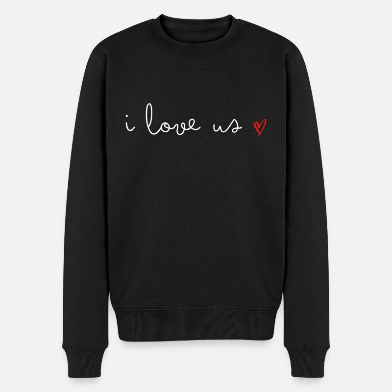 Je nous aime - Pull Premium bio Homme - noir