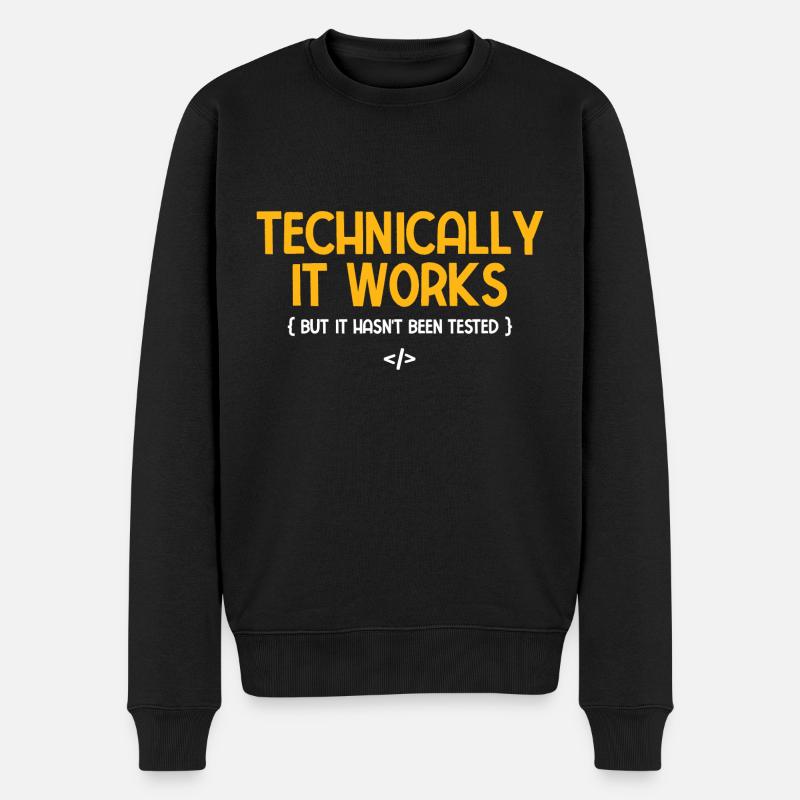 Software Ingenieur Informatiker Programmierer - Männer Premium Bio Pullover - Schwarz