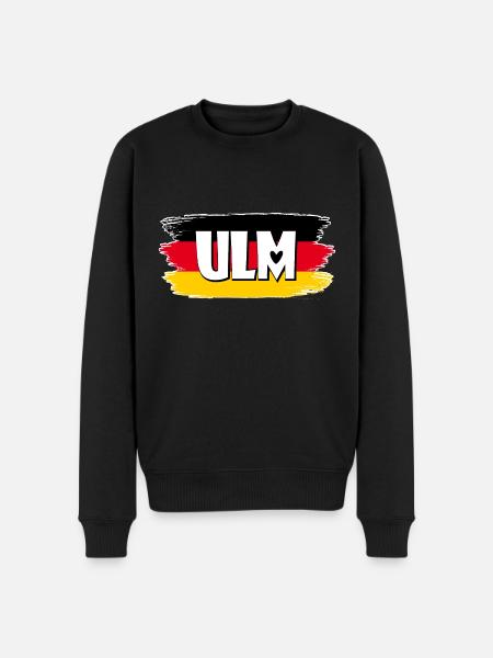 Flag of Ulm, Germany - Men's Premium Organic Jumper - black