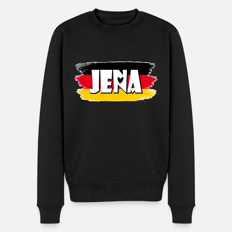 Drapeau d’Iéna, Allemagne - Pull Premium bio Homme - noir