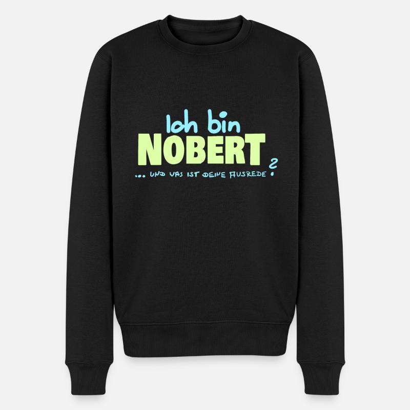 Norbert Norbert - Men's Premium Organic Jumper - black
