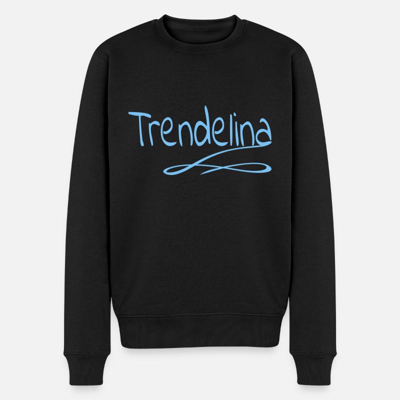 Vorname Trendelina - Männer Premium Bio Pullover - Schwarz