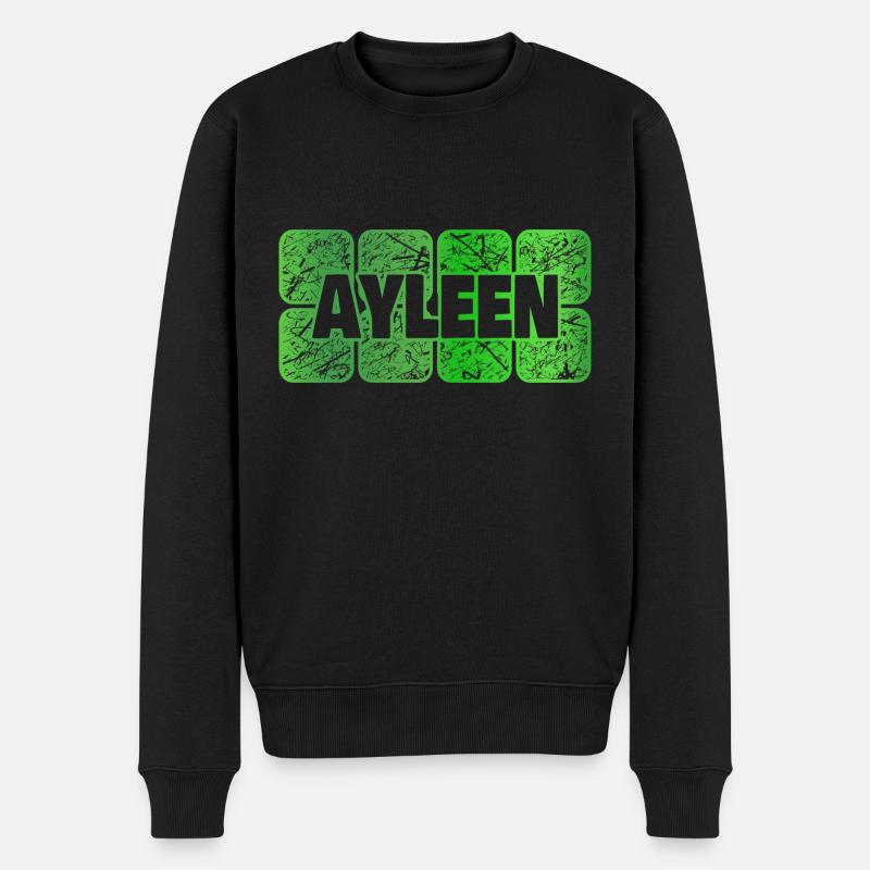 Ayleen - Männer Premium Bio Pullover - Schwarz