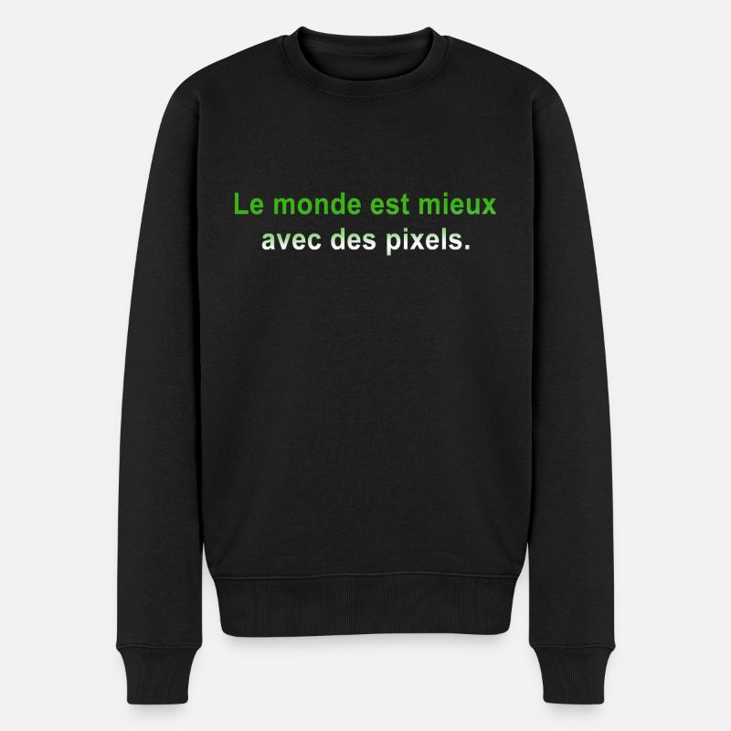 GEEK HUMOUR DRÖLES BLAGUE - Pull Premium bio Homme - noir