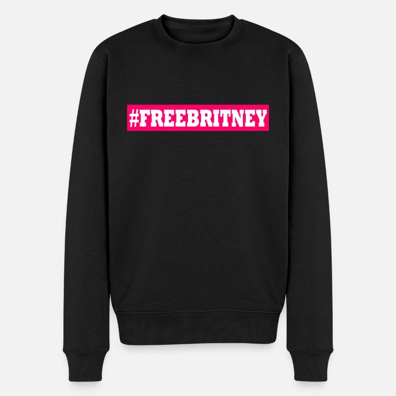 free britney - Männer Premium Bio Pullover - Schwarz