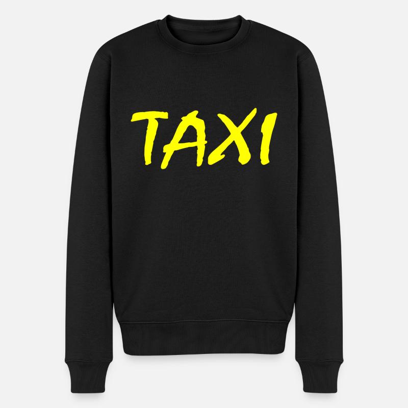 Taxi - Männer Premium Bio Pullover - Schwarz