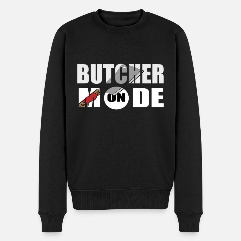 Fleischer Metzger Schlachter - Männer Premium Bio Pullover - Schwarz