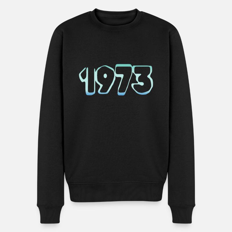 1973 - Männer Premium Bio Pullover - Schwarz