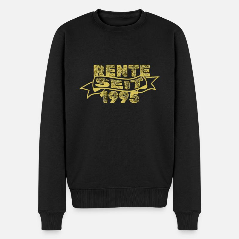 Rentner 1995 - Männer Premium Bio Pullover - Schwarz