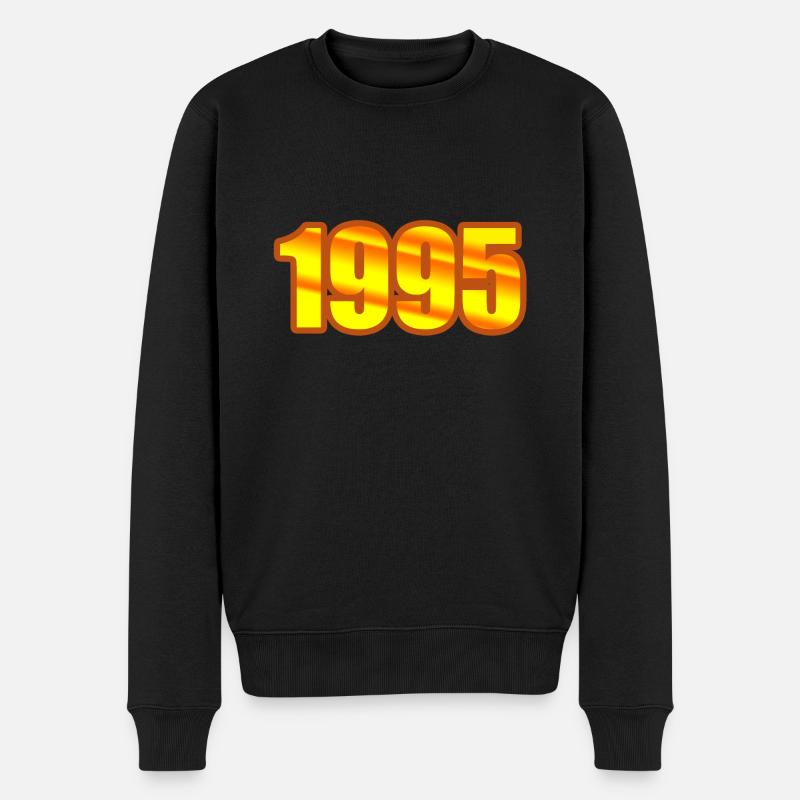 1995 - Männer Premium Bio Pullover - Schwarz