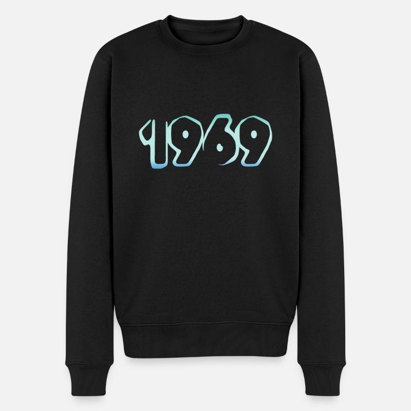 Eisblock 1969 - Männer Premium Bio Pullover - Schwarz