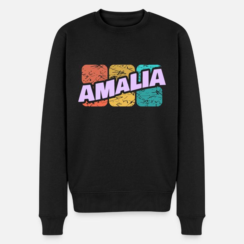 Amalia Amalia - Pull Premium bio Homme - noir