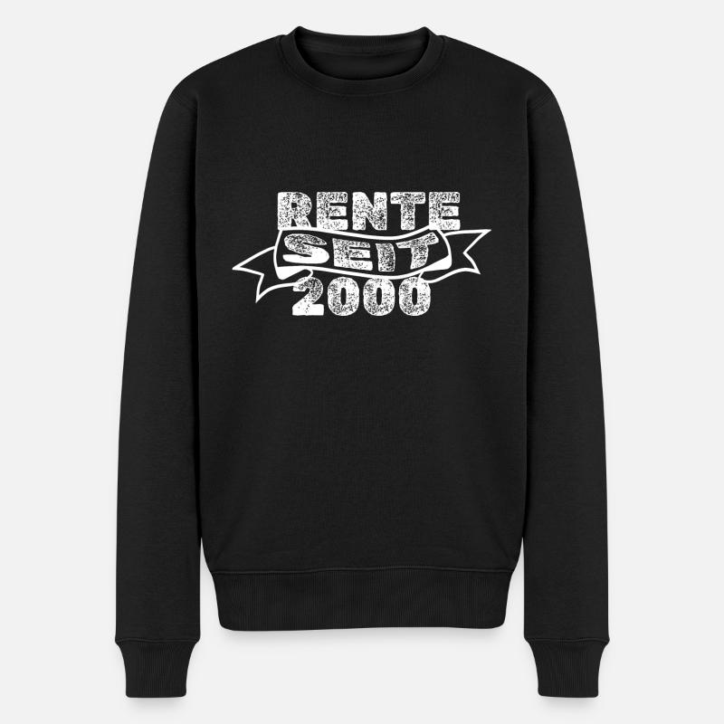 2000 - Männer Premium Bio Pullover - Schwarz