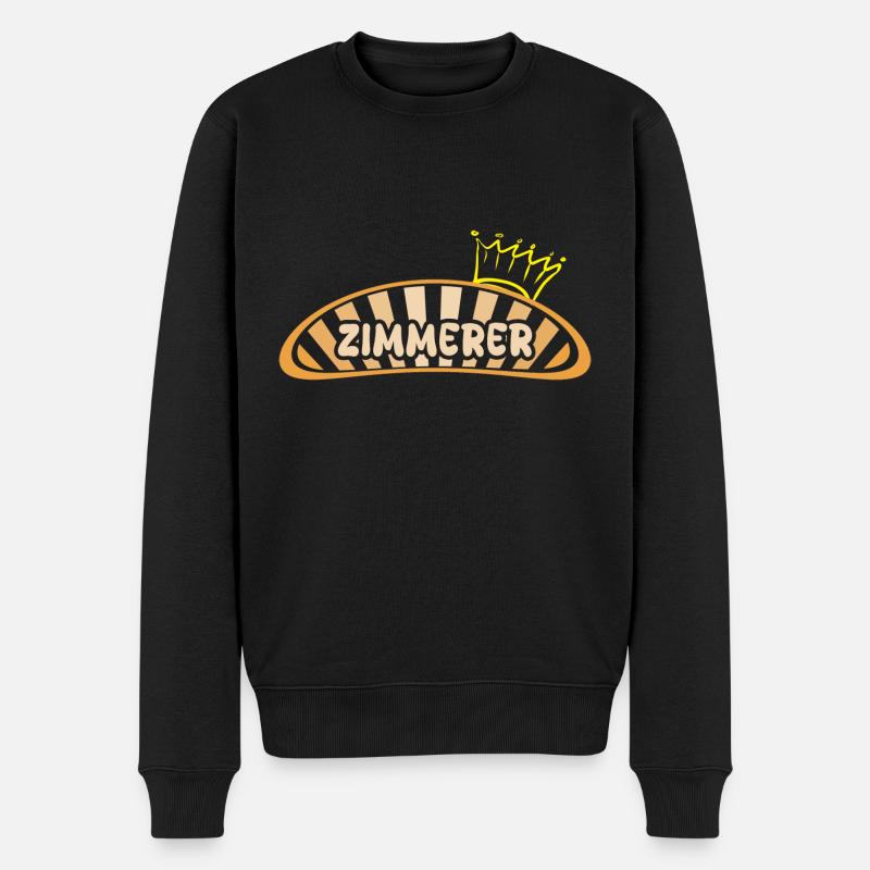 Geschenk für Zimmerer - Männer Premium Bio Pullover - Schwarz