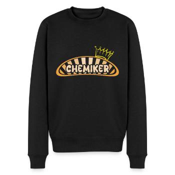 Chemist - Men's Premium Organic Jumper - black - Front - Nico (187cm)