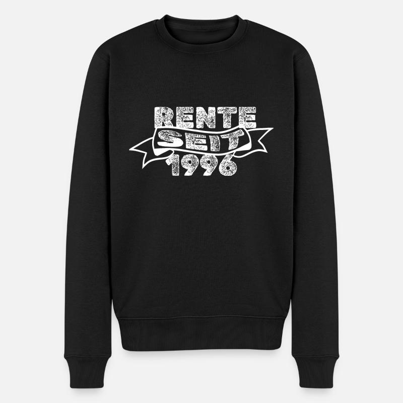 Rente 1996 - Männer Premium Bio Pullover - Schwarz