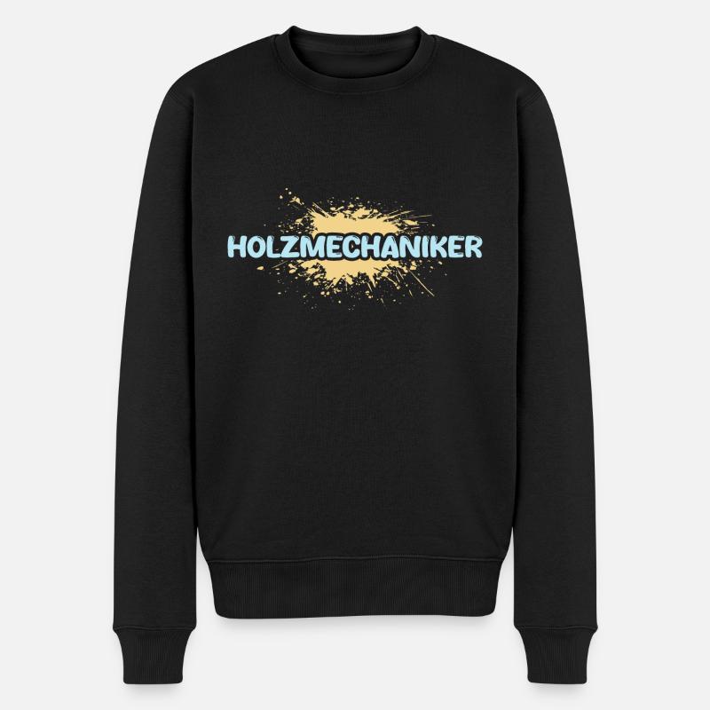 Métier Mécanicien Bois - Pull Premium bio Homme - noir