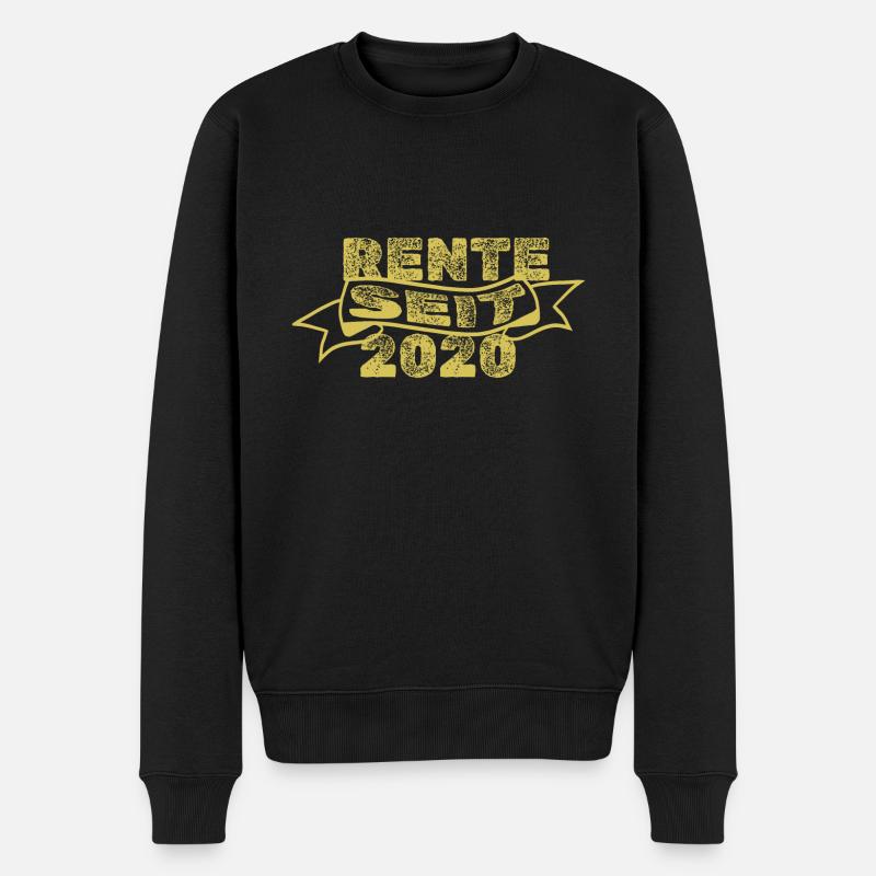 Rente 2020 - Männer Premium Bio Pullover - Schwarz