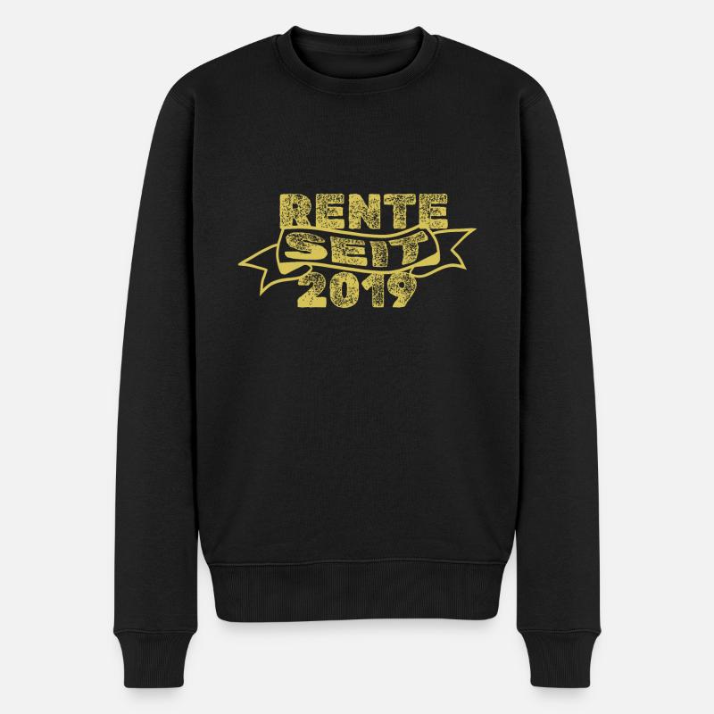 2019 - Männer Premium Bio Pullover - Schwarz