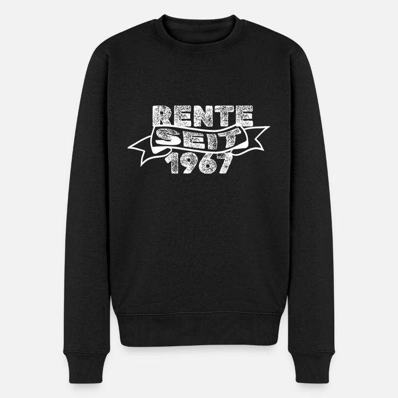 Rente 1967 - Männer Premium Bio Pullover - Schwarz