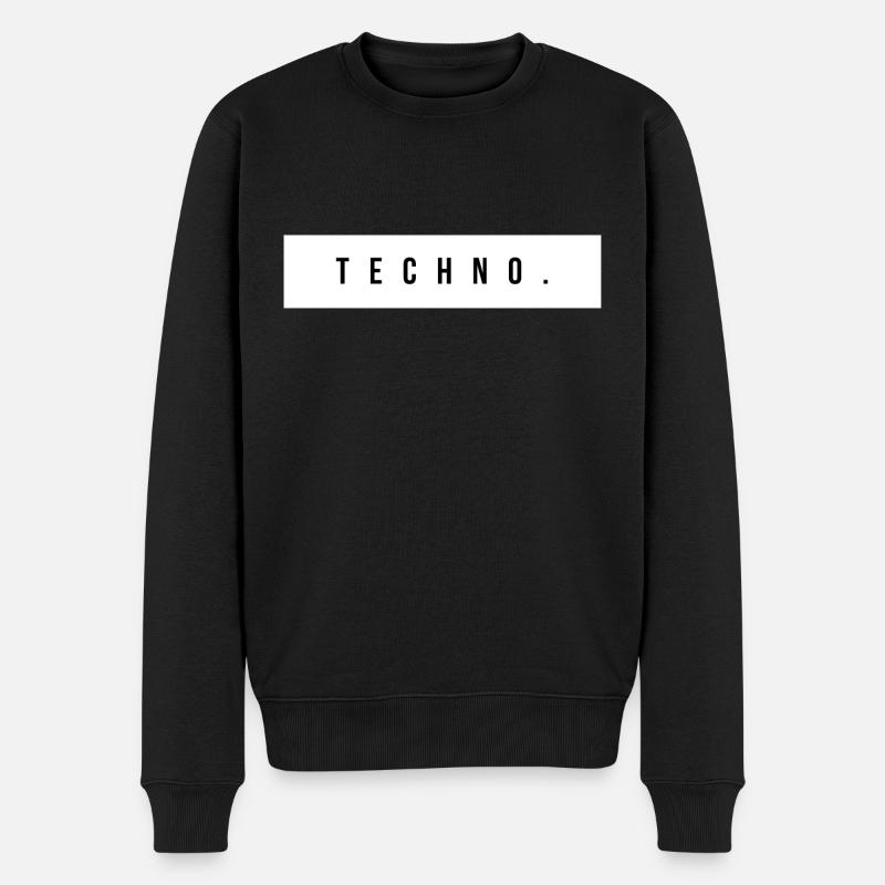 Techno. - Pull Premium bio Homme - noir
