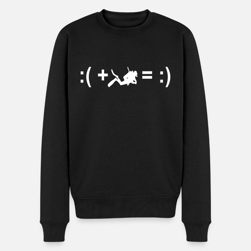 Tauchen Scuba Diving lustige Sprüche Taucher - Männer Premium Bio Pullover - Schwarz