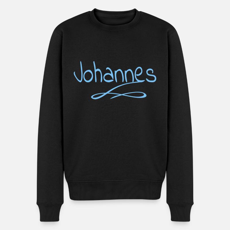 Geschenk für Johannes - Männer Premium Bio Pullover - Schwarz