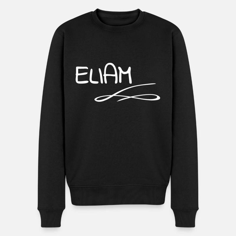 Prénom Eliam - Pull Premium bio Homme - noir