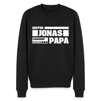 Gift for Jonas - Men's Premium Organic Jumper - black - Front - Nico (187cm)