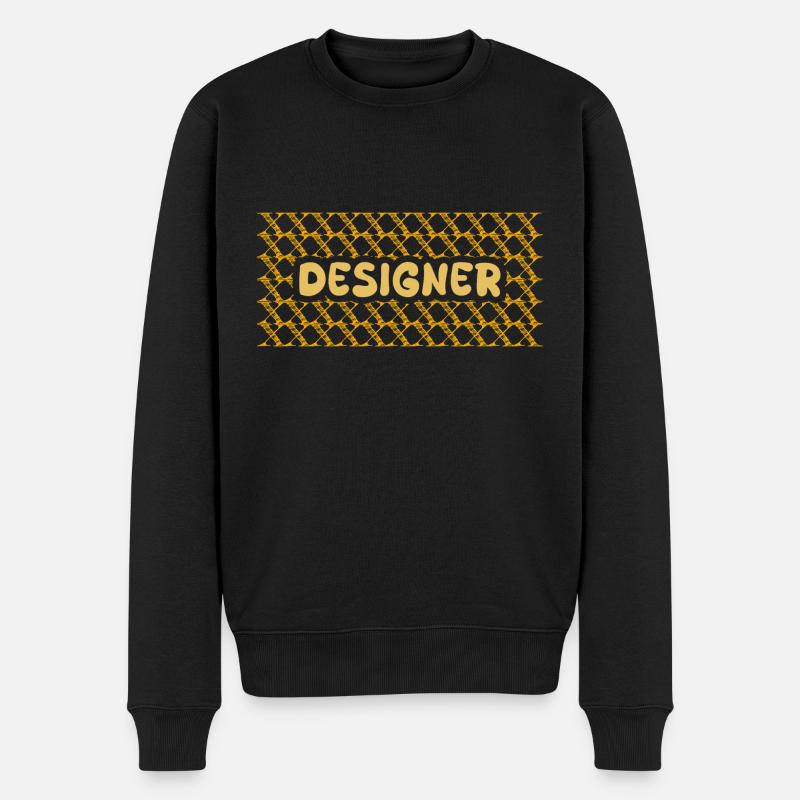 Job Designer - Männer Premium Bio Pullover - Schwarz