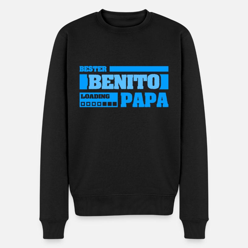 Geschenk für Benito - Männer Premium Bio Pullover - Schwarz