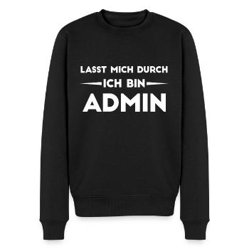 Informatiker Informatik Programmierer Nerd Geek - Männer Premium Bio Pullover - Schwarz - Vorne - Nico (187cm)