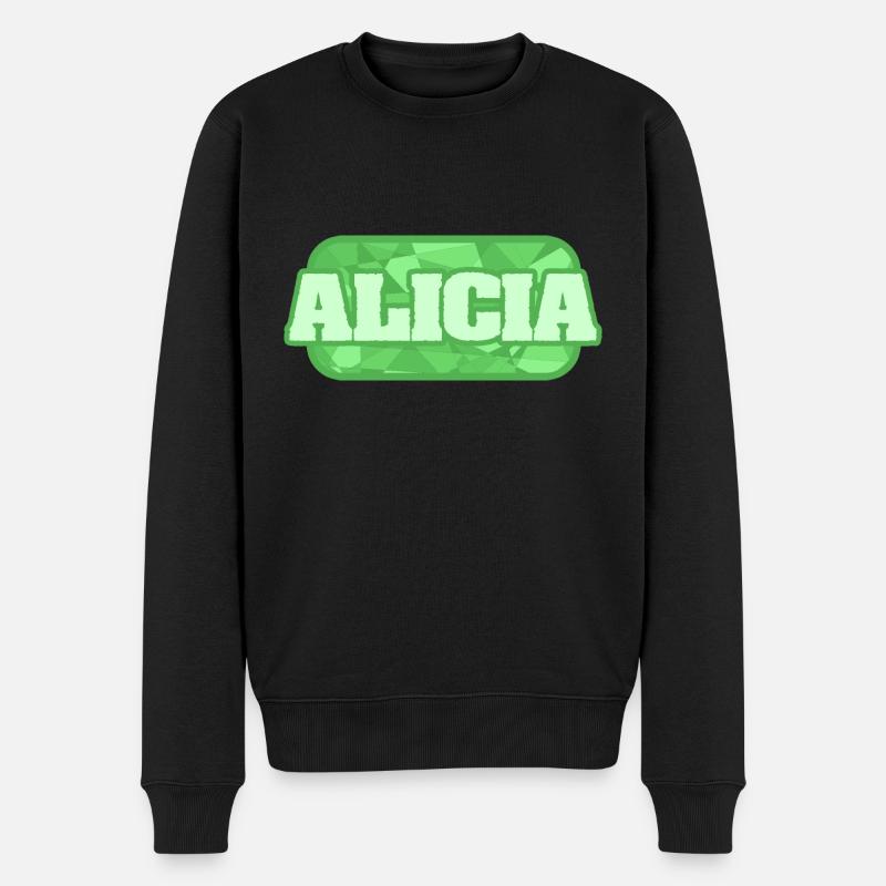 Gesundheit Alicia - Männer Premium Bio Pullover - Schwarz