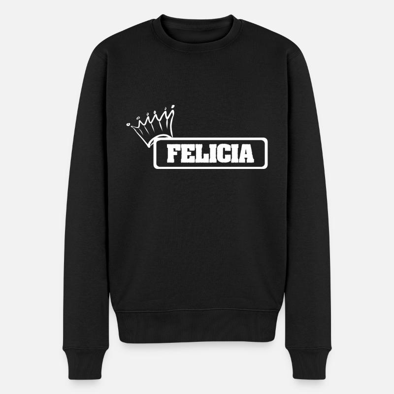 Felicia - Männer Premium Bio Pullover - Schwarz