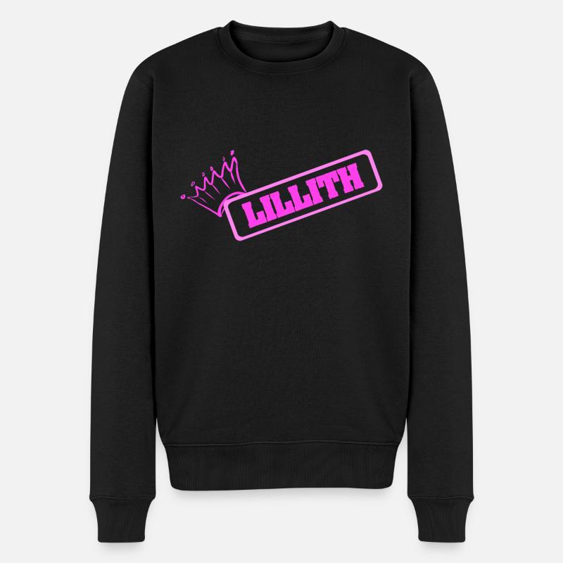 Lillith en couronne - Pull Premium bio Homme - noir