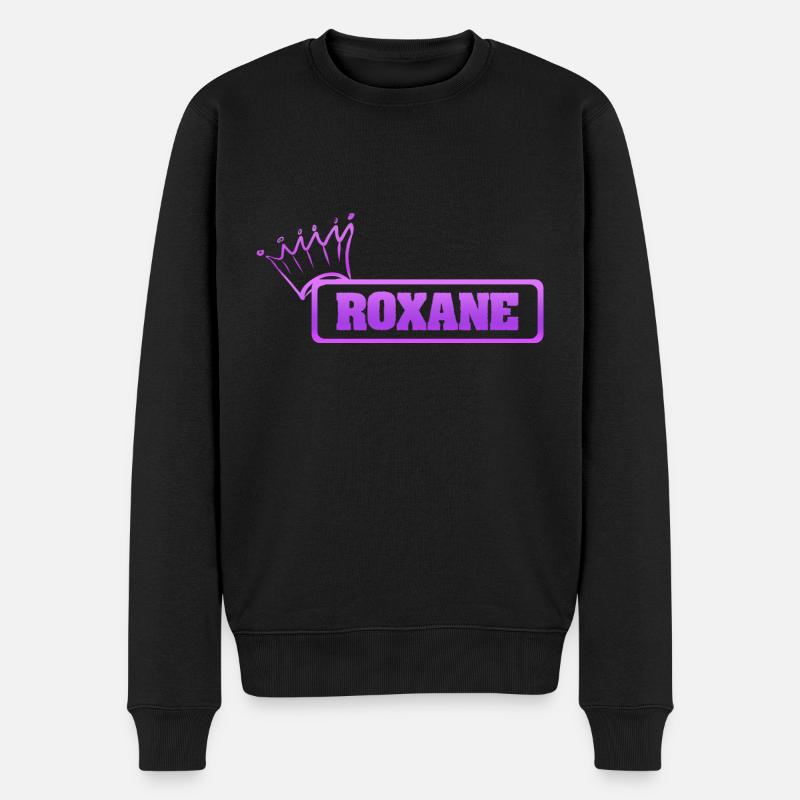Roxane als Schwester - Männer Premium Bio Pullover - Schwarz