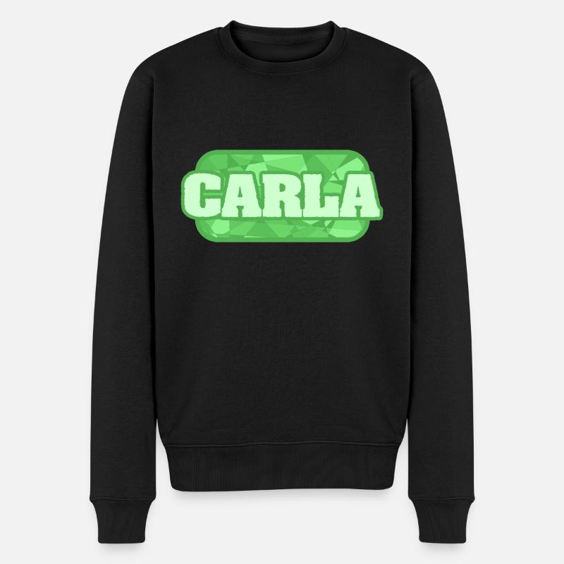 Gesundheit Carla - Männer Premium Bio Pullover - Schwarz