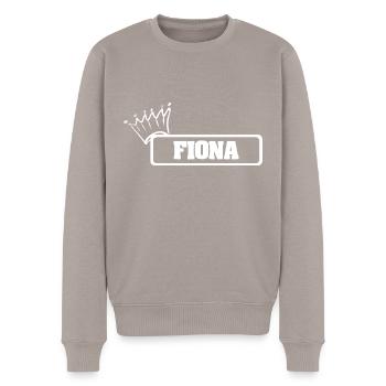 Couronne Fiona - Pull Premium bio Homme - taupe - Devant - Nico (187cm)