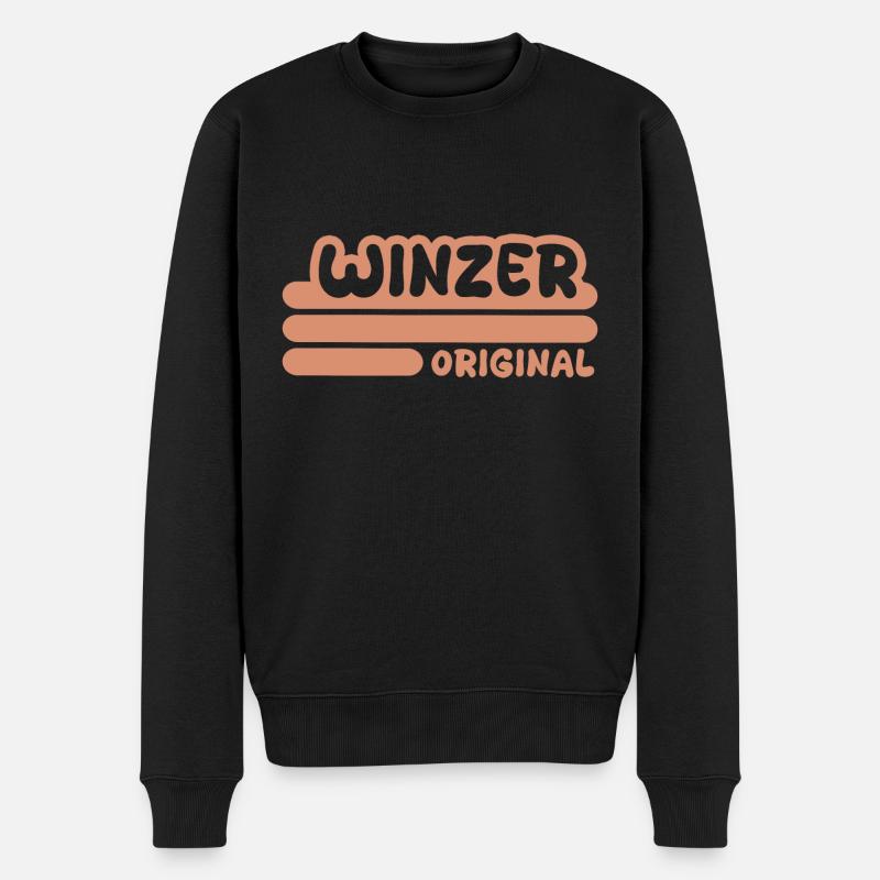 Beruf Winzer - Männer Premium Bio Pullover - Schwarz