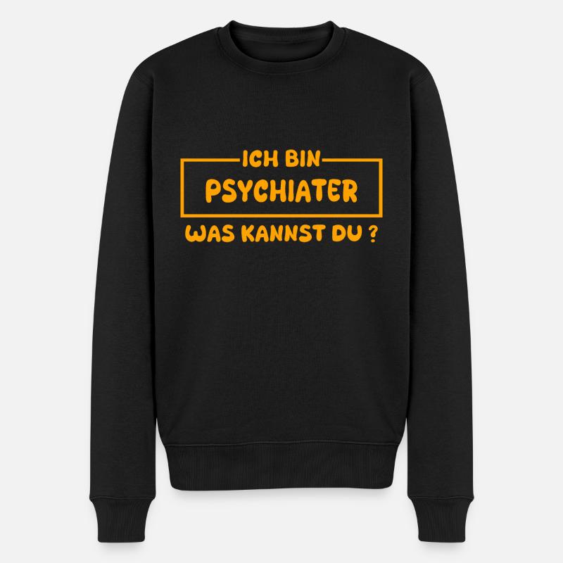 Profession : Psychiatre - Pull Premium bio Homme - noir