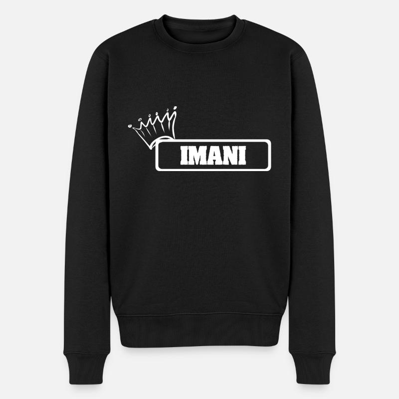 Couronne Imani - Pull Premium bio Homme - noir